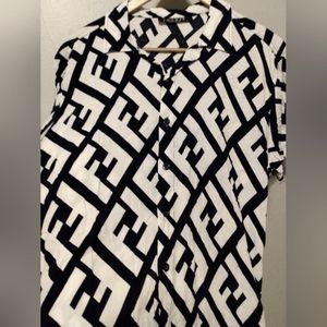 L short sleeved button down